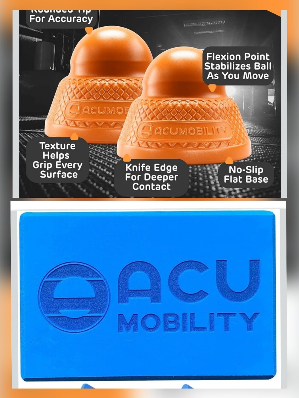 Acumobility block and 2 relief balls bundle